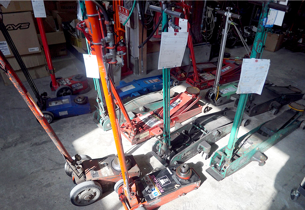 ジャッキ類・エアツール類の修理承ります